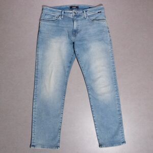 Mavi Zach Straight Leg Stretch Light Wash Blue Denim Jeans Men's 34x30